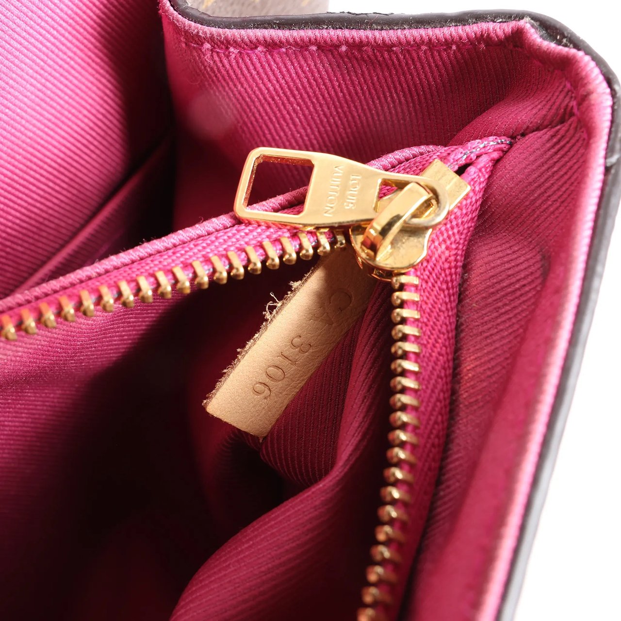 Louis Vuitton Louis Vuitton Cluny BB Monogram Canvas 2Way Handbag in Brown x Pink M42738 Bruin