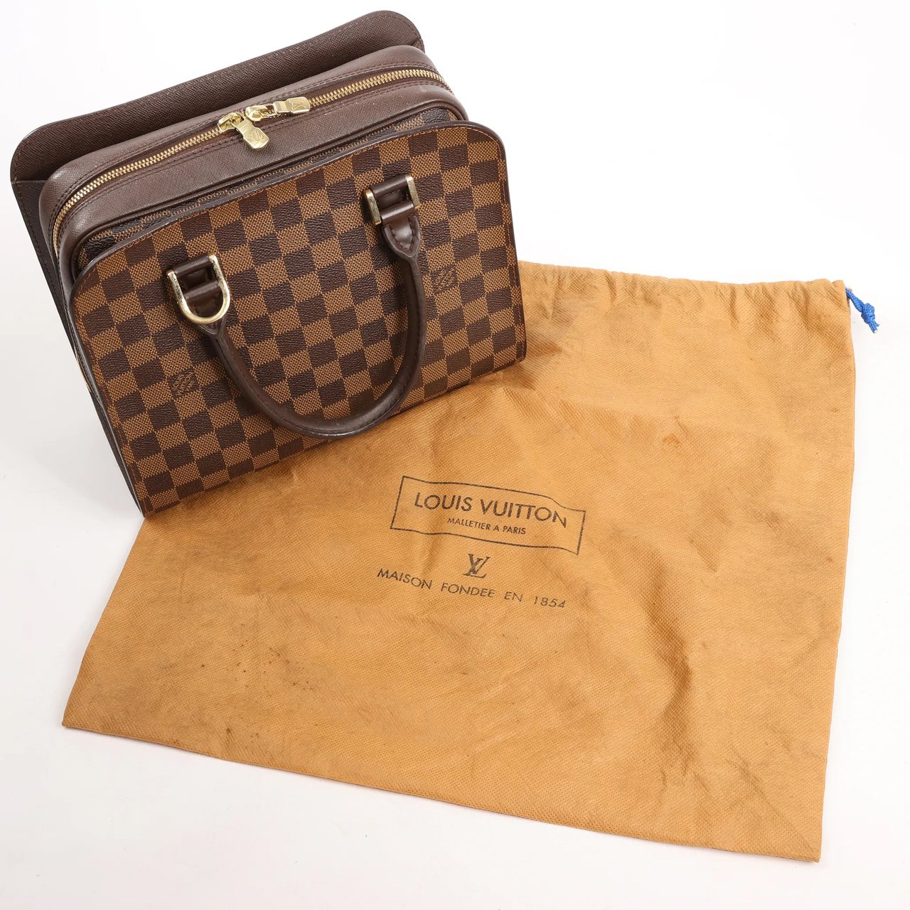 Louis Vuitton Louis Vuitton Triana Damier Ebene Handbag in Brown N51155 Bruin