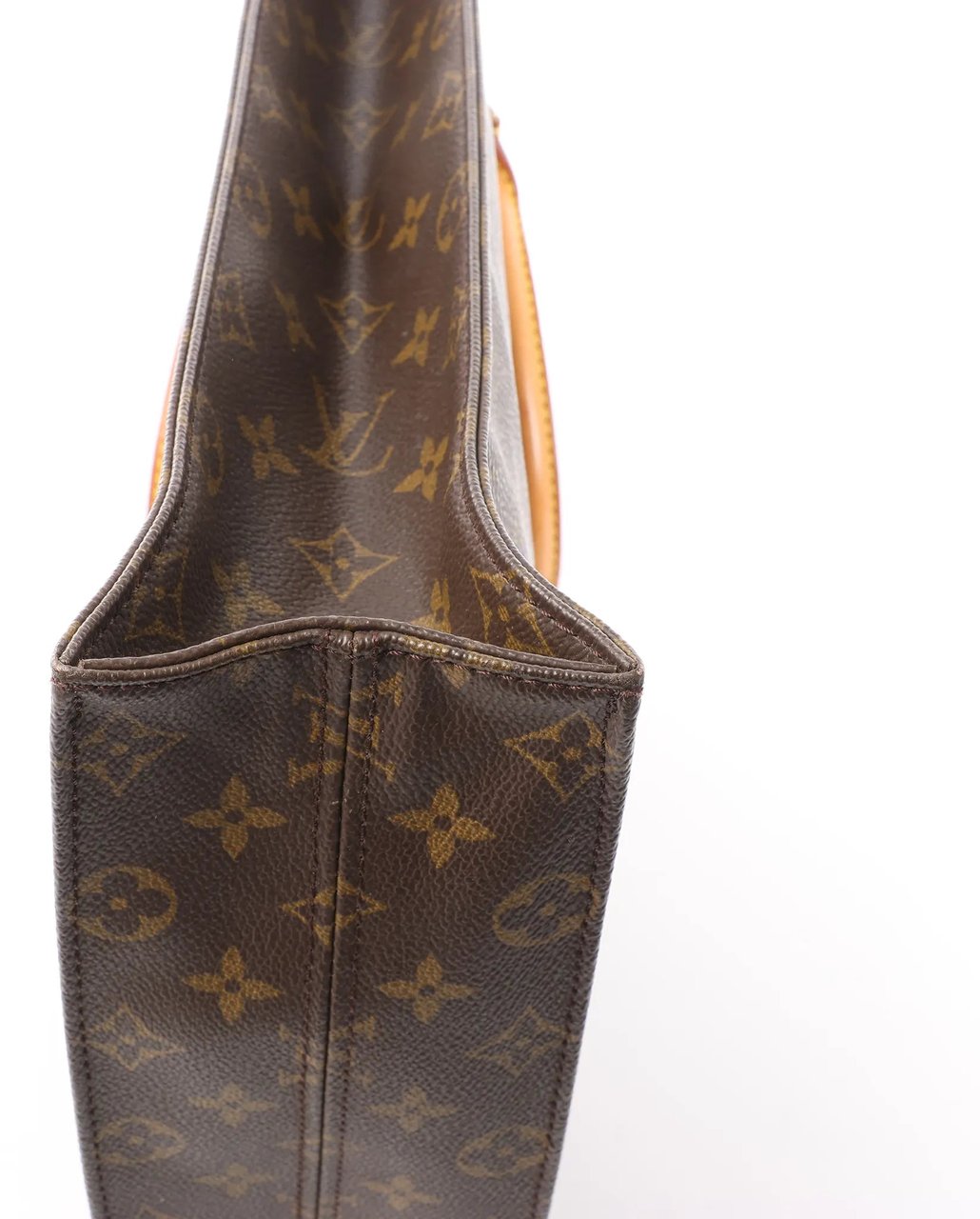 Louis Vuitton Louis Vuitton Sac Plat Monogram Canvas Handbag in Brown M51140 Bruin