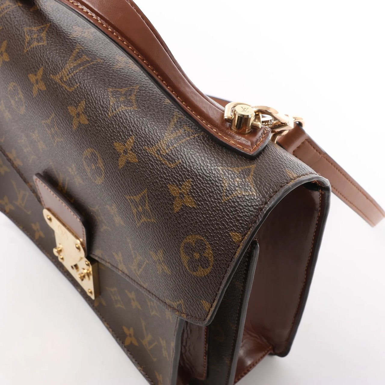 Louis Vuitton Louis Vuitton Monceau Monogram Canvas 2Way Handbag in Brown M51185 Bruin