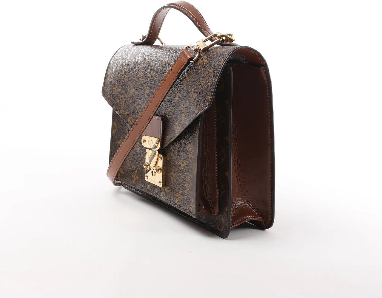 Louis Vuitton Louis Vuitton Monceau Monogram Canvas 2Way Handbag in Brown M51185 Bruin