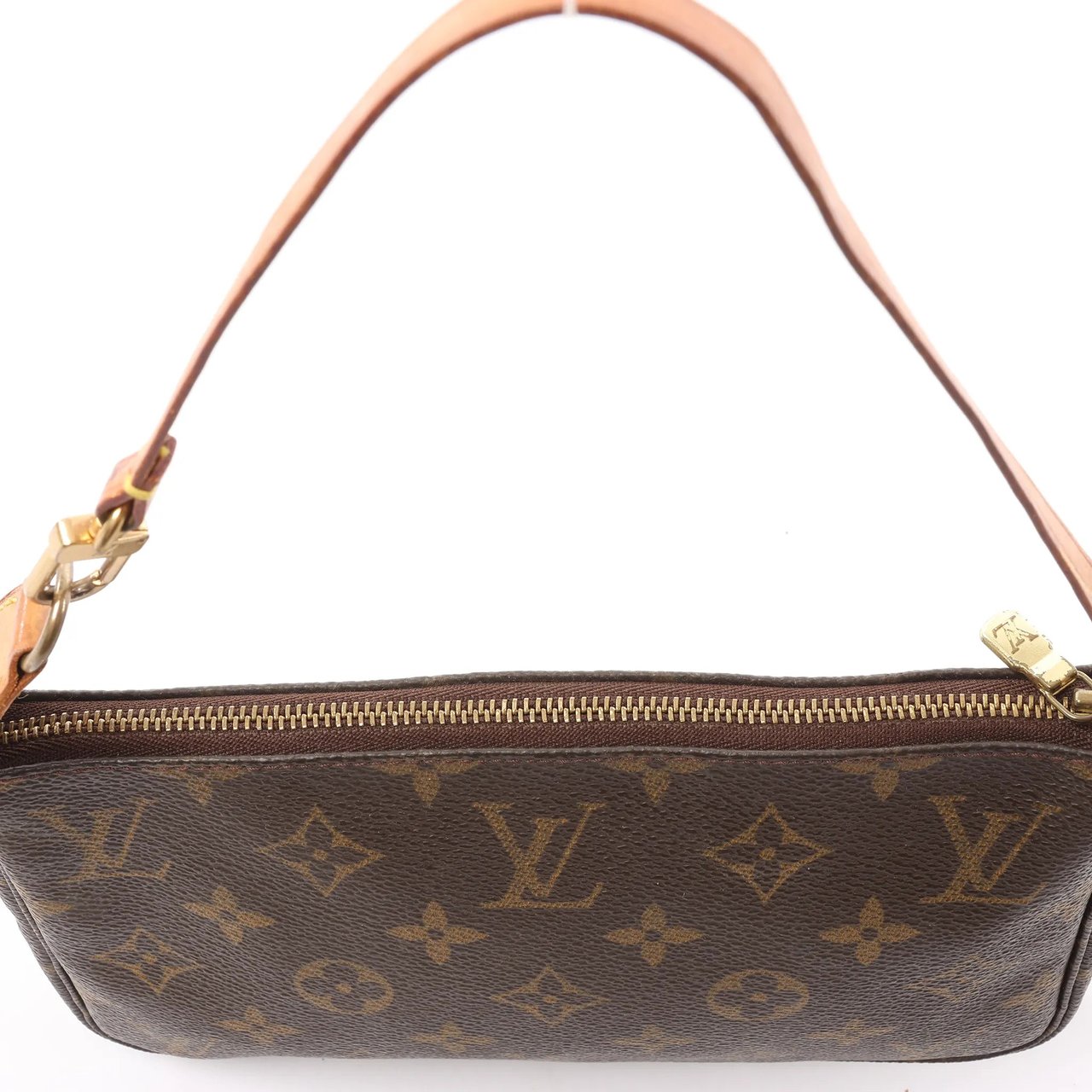 Louis Vuitton Louis Vuitton Pochette Accessoir Monogram Canvas Handbag in Brown M51980 Bruin