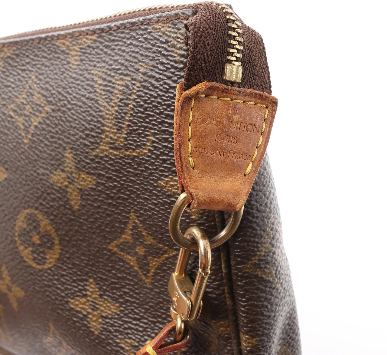 Louis Vuitton Louis Vuitton Pochette Accessoir Monogram Canvas Handbag in Brown M51980 Bruin