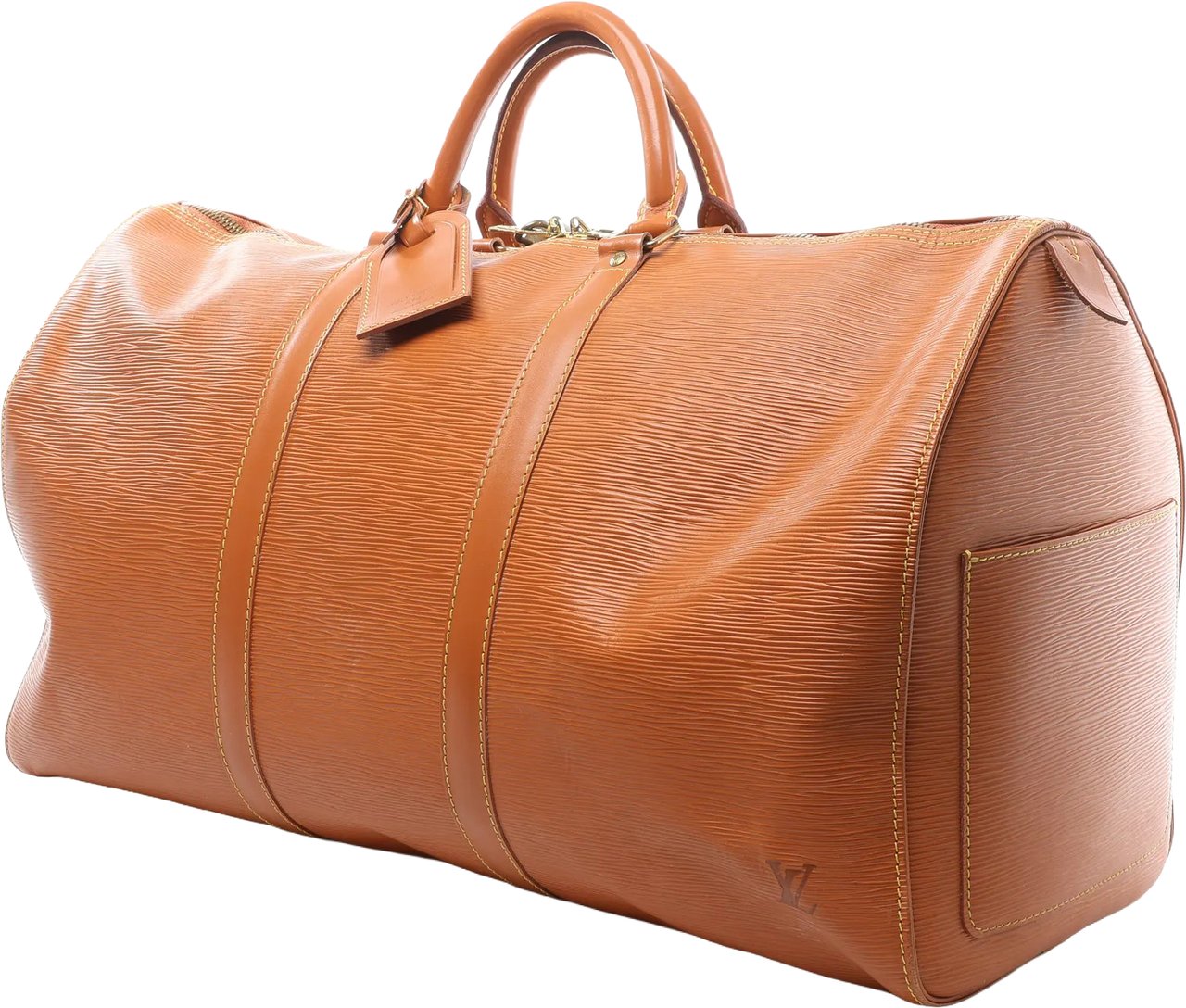 Louis Vuitton Louis Vuitton Keepall 50 Epi Leather Travel Bag in Brown M42968 Bruin