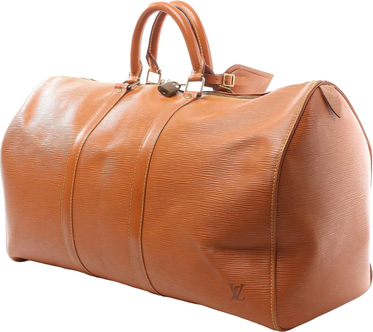 Louis Vuitton Louis Vuitton Keepall 50 Epi Leather Travel Bag in Brown M42968 Bruin