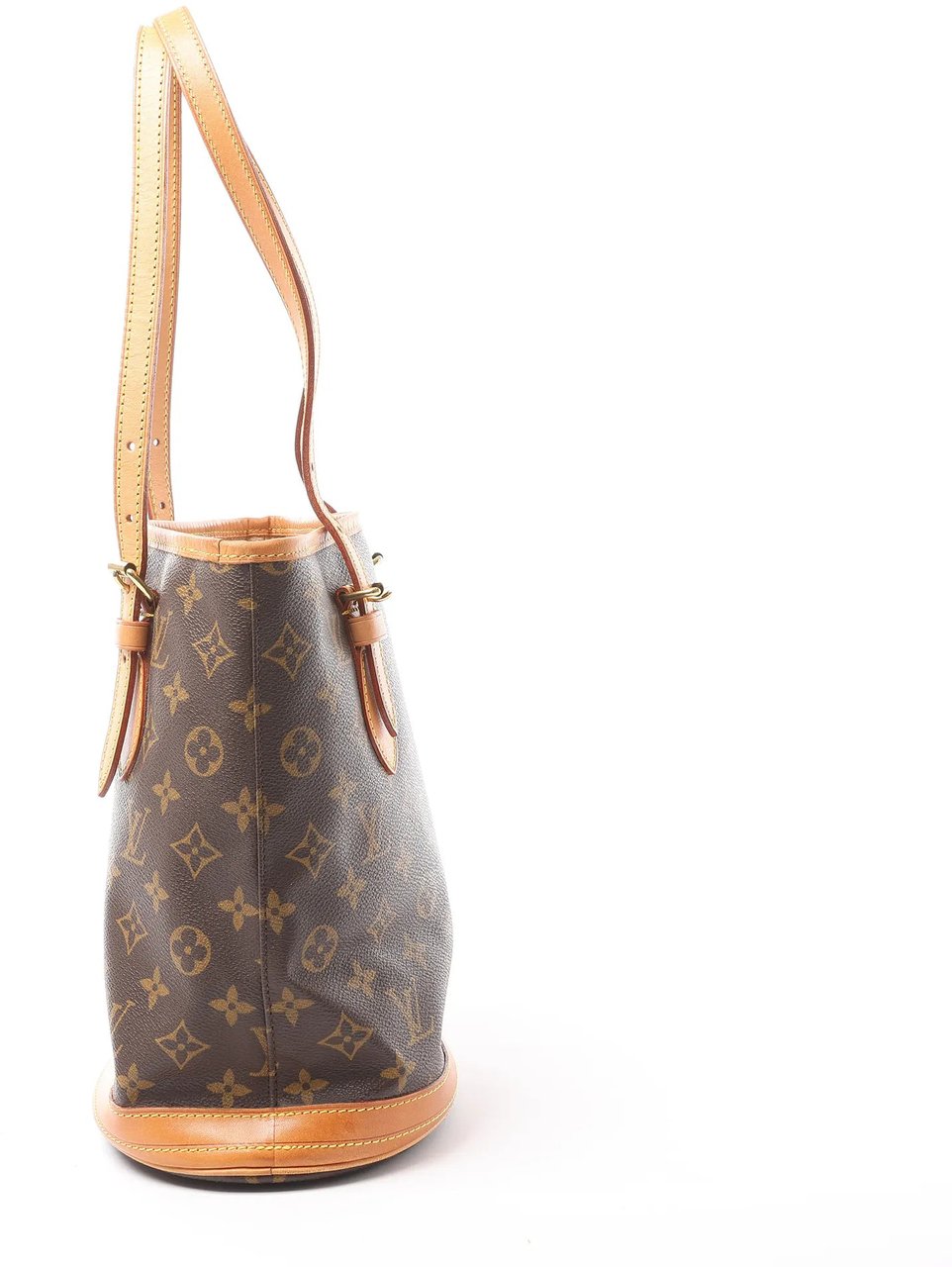 Louis Vuitton Louis Vuitton Bucket PM Monogram Canvas Shoulder Bag in Brown M42238 Bruin