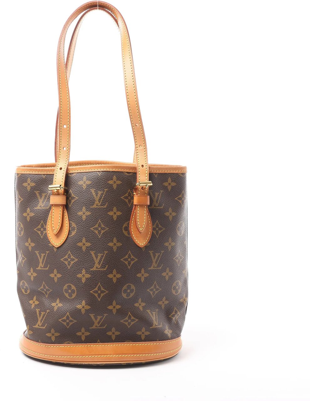 Louis Vuitton Louis Vuitton Bucket PM Monogram Canvas Shoulder Bag in Brown M42238 Bruin