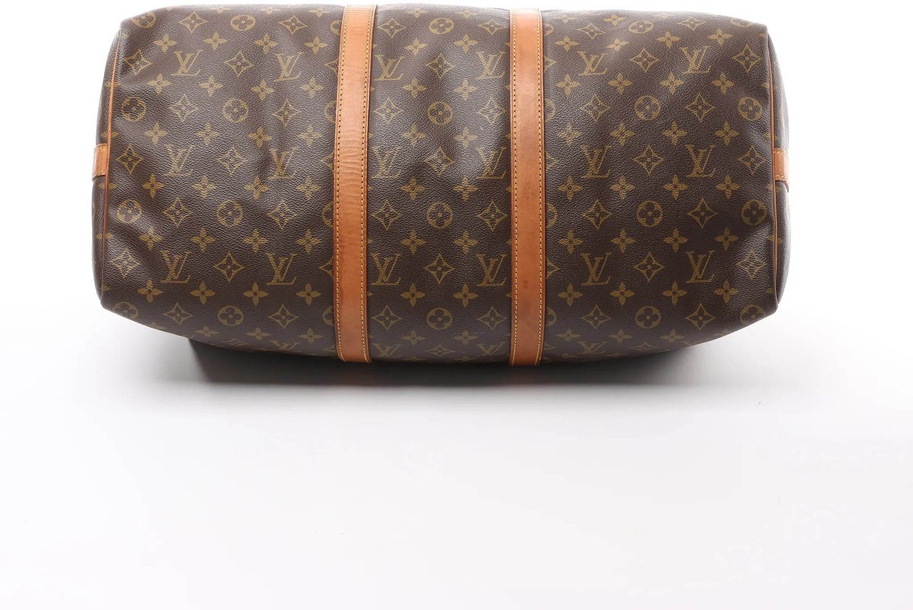 Louis Vuitton Louis Vuitton Keepall Bandoulière 50 Monogram Canvas Travel Bag in Brown M41416 Bruin
