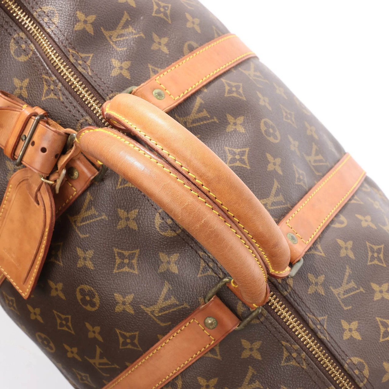 Louis Vuitton Louis Vuitton Keepall Bandoulière 50 Monogram Canvas Travel Bag in Brown M41416 Bruin