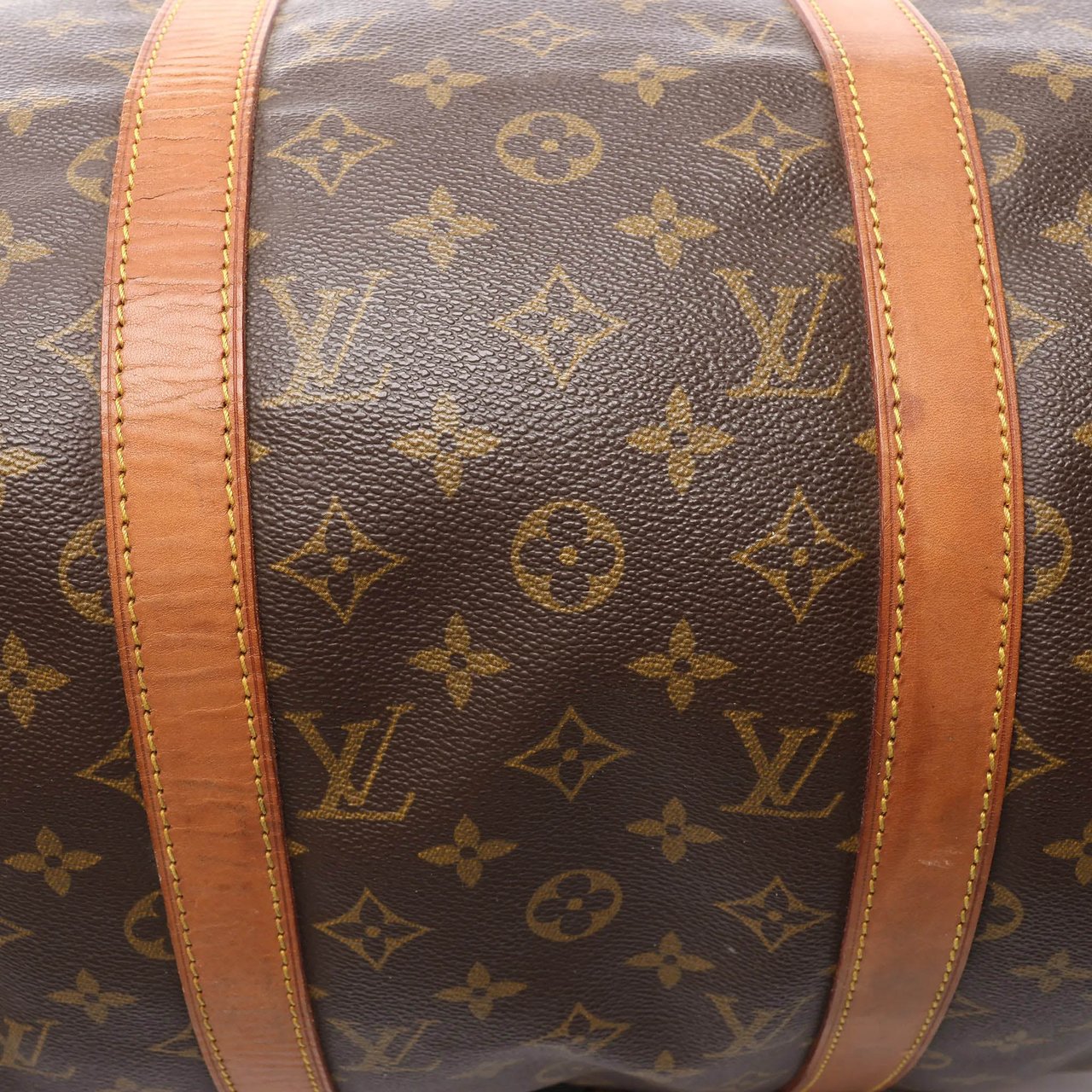 Louis Vuitton Louis Vuitton Keepall Bandoulière 50 Monogram Canvas Travel Bag in Brown M41416 Bruin