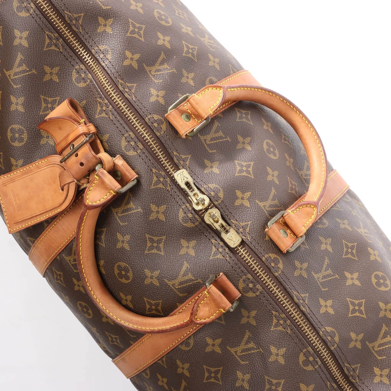 Louis Vuitton Louis Vuitton Keepall Bandoulière 50 Monogram Canvas Travel Bag in Brown M41416 Bruin
