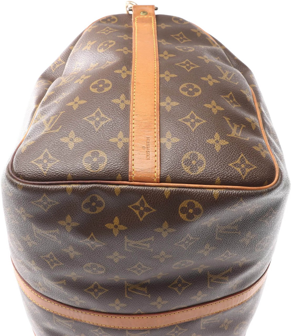 Louis Vuitton Louis Vuitton Keepall Bandoulière 50 Monogram Canvas Travel Bag in Brown M41416 Bruin
