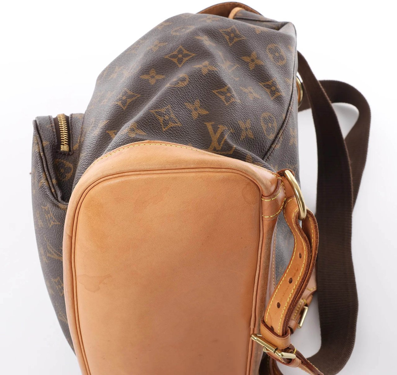 Louis Vuitton Louis Vuitton Montsouris GM Monogram Canvas Vintage Backpack in Brown M51135 Bruin