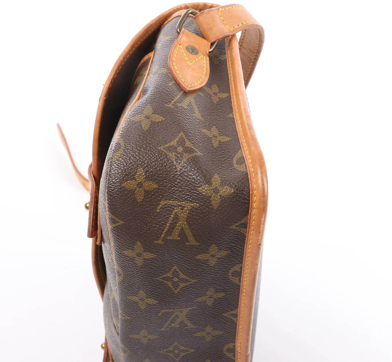 Louis Vuitton Louis Vuitton Gibecière MM Monogram Canvas Crossbody Bag in Brown M42247 Bruin