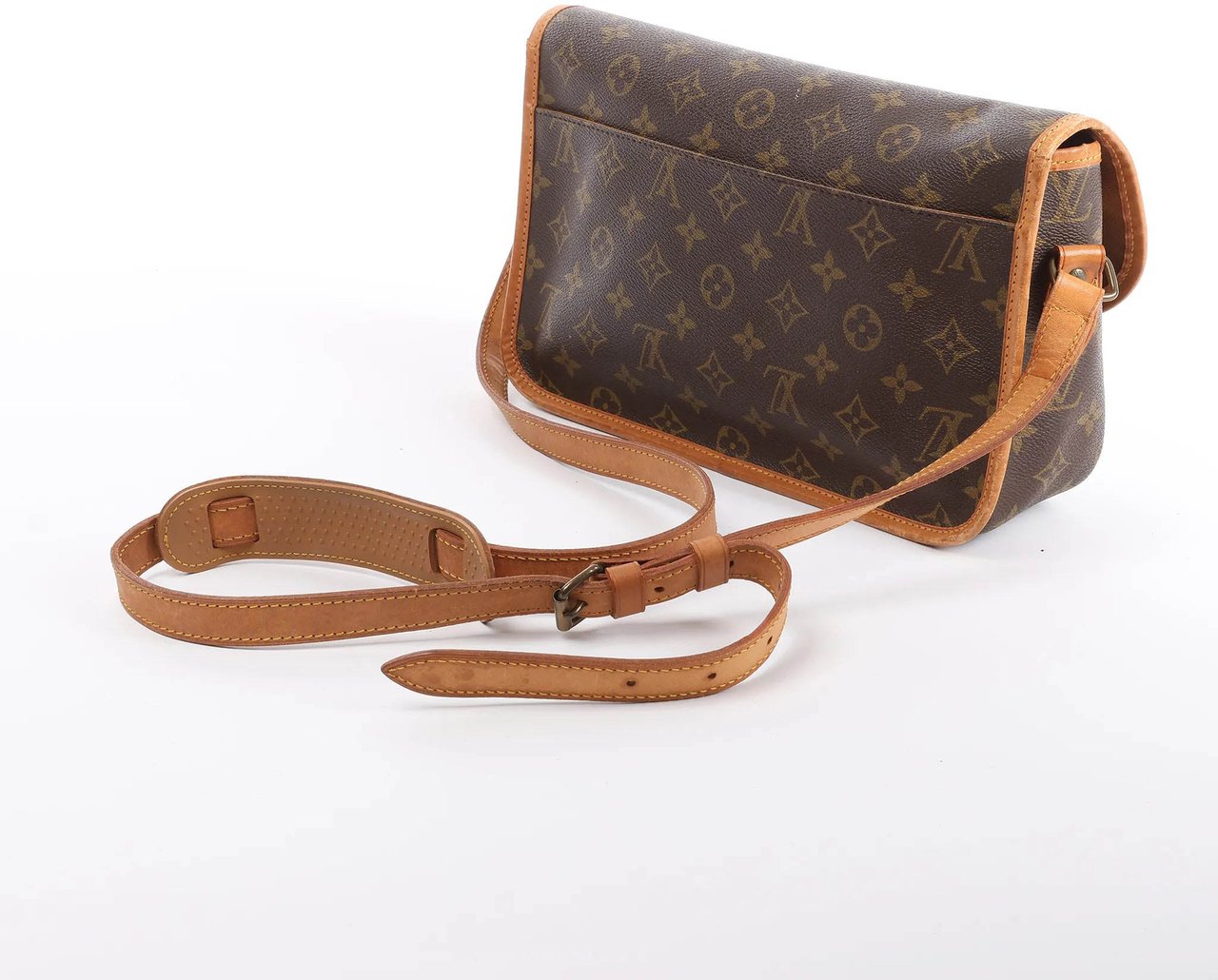 Louis Vuitton Louis Vuitton Gibecière MM Monogram Canvas Crossbody Bag in Brown M42247 Bruin