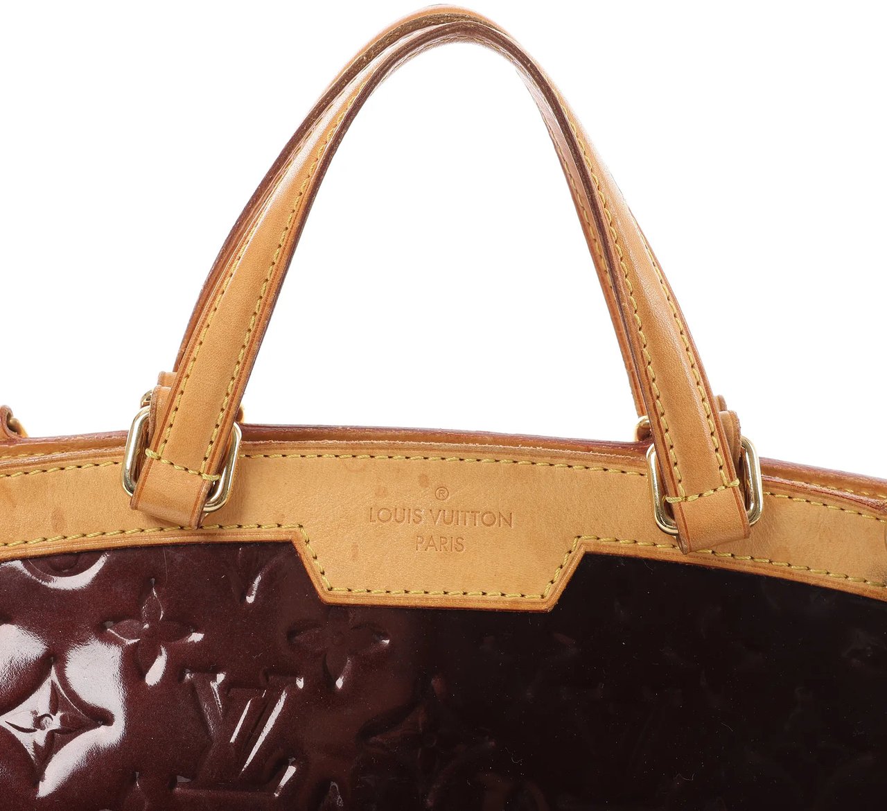 Louis Vuitton Louis Vuitton Blair MM Vernis 2Way Handbag in Amarante M91690 Maroon