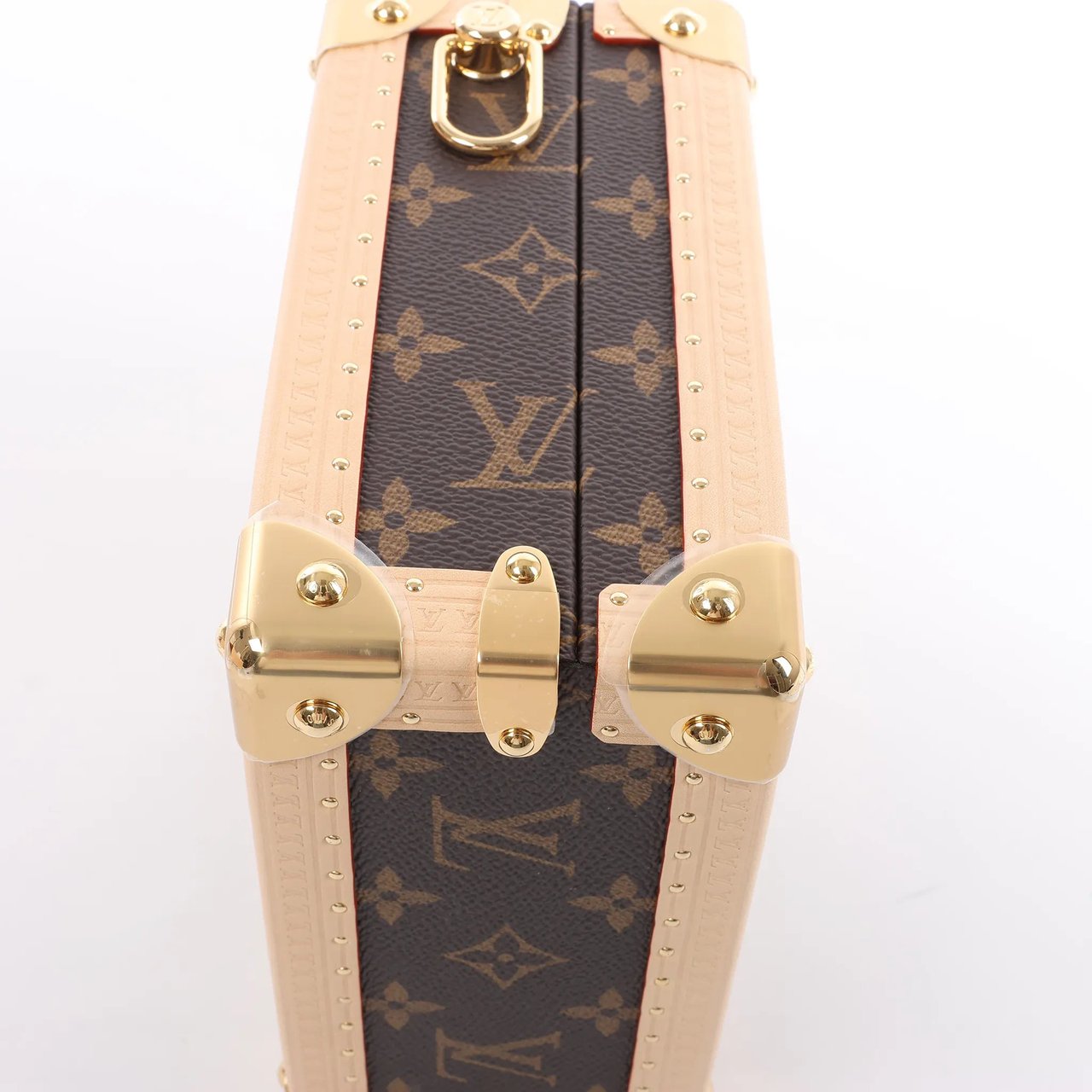 Louis Vuitton Louis Vuitton x Takashi Murakami Mini Square Trunk Handbag in Brown M13127 Bruin