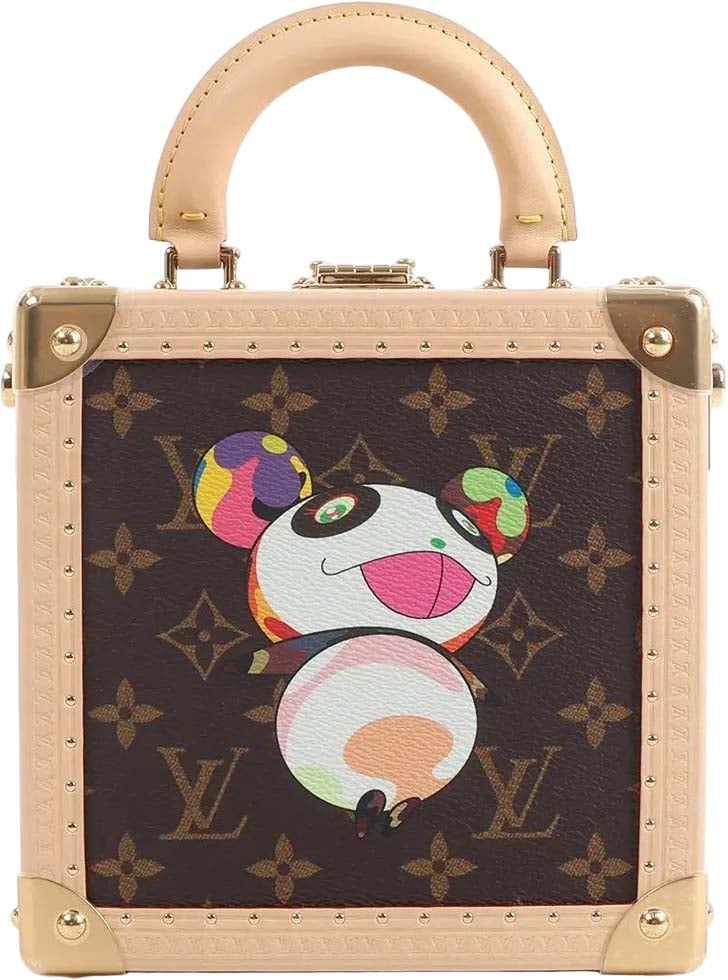 Louis Vuitton Louis Vuitton x Takashi Murakami Mini Square Trunk Handbag in Brown M13127 Bruin
