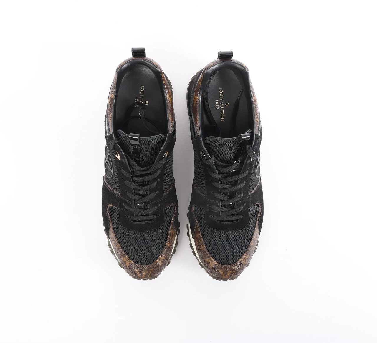 Louis Vuitton Runaway line 21 years Mesh x Leather Sneakers in Black, Size 40 EU Divers