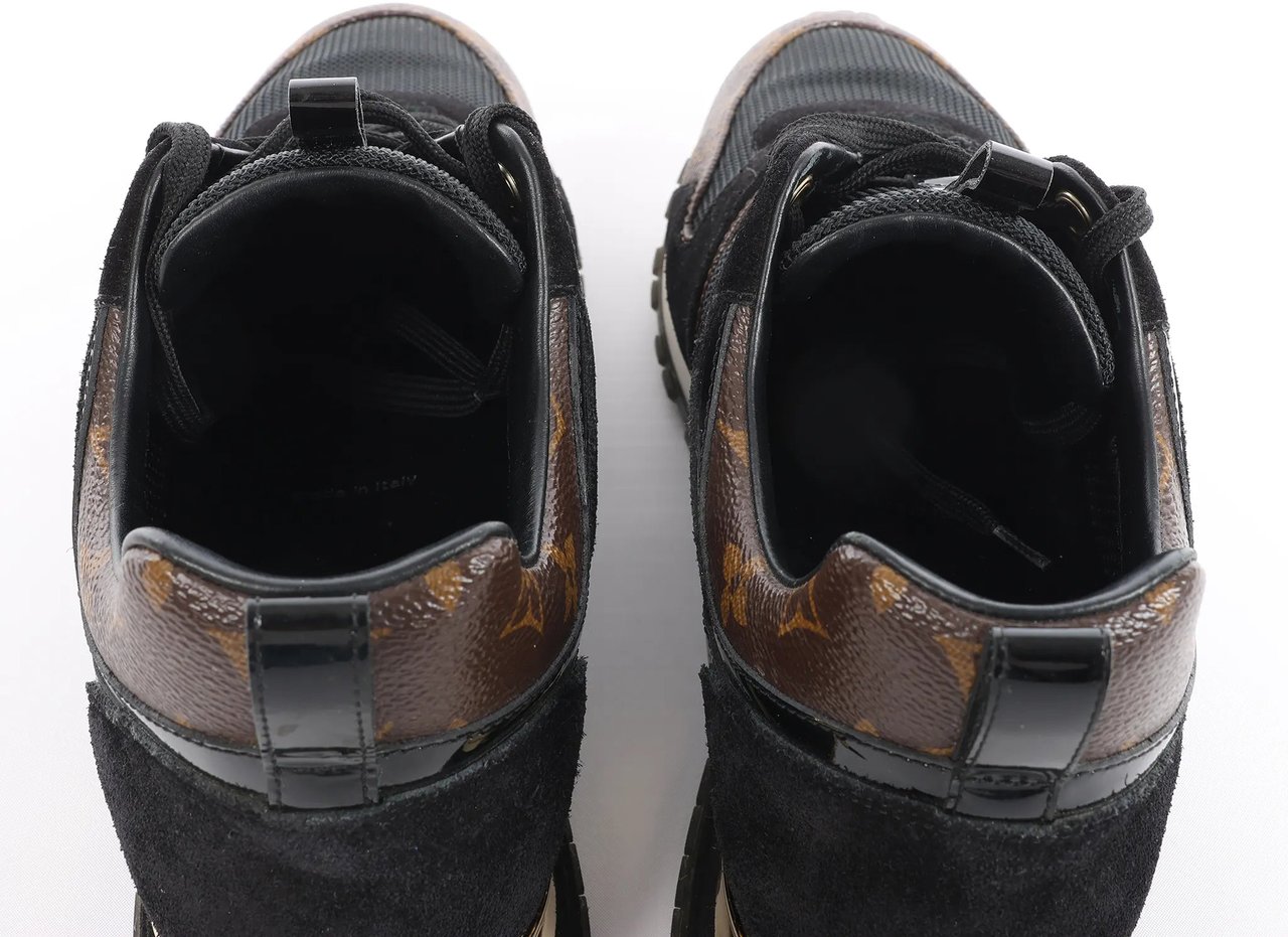 Louis Vuitton Runaway line 21 years Mesh x Leather Sneakers in Black, Size 40 EU Divers