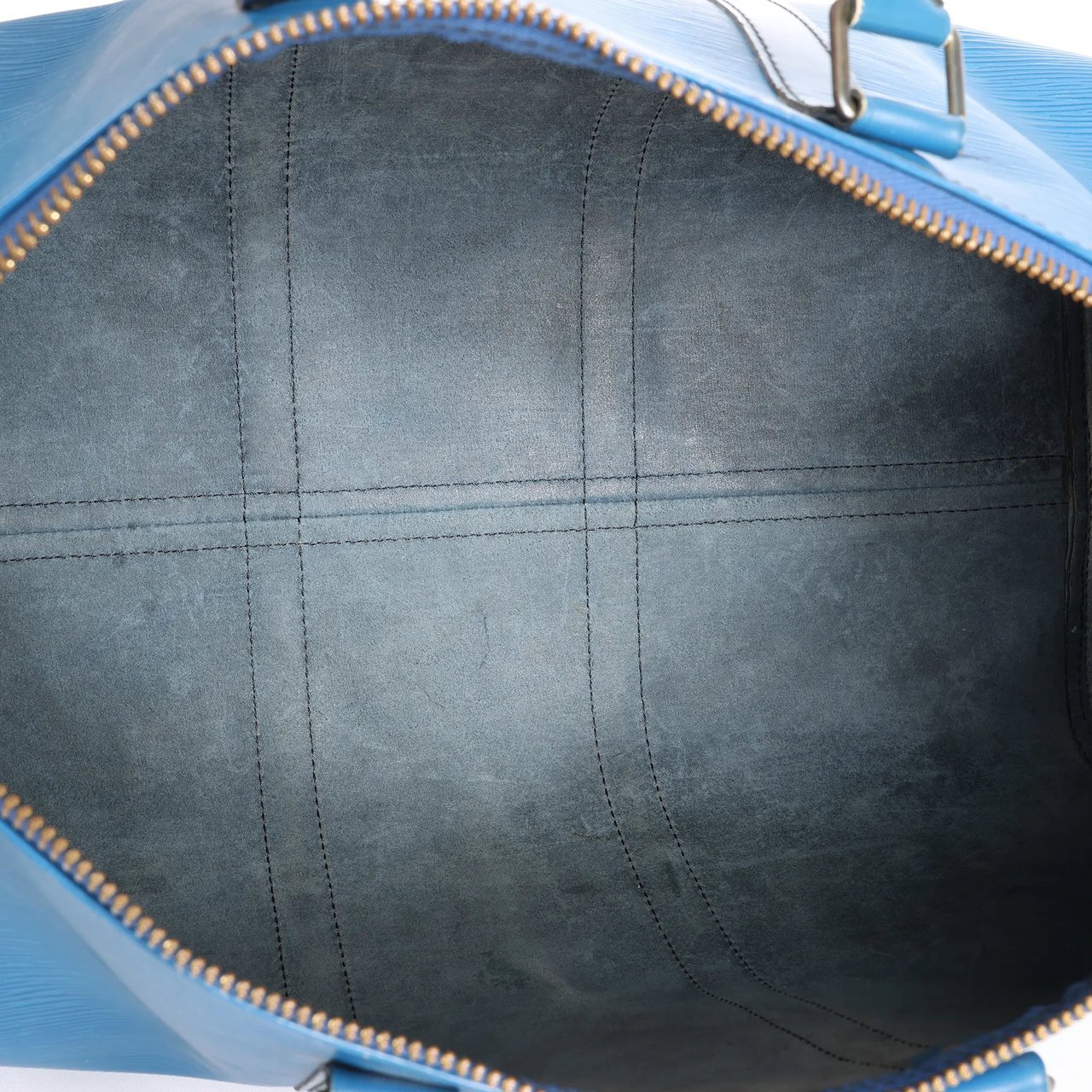 Louis Vuitton Louis Vuitton Keepall 45 Epi Leather Travel Bag in Blue M42975 Blauw