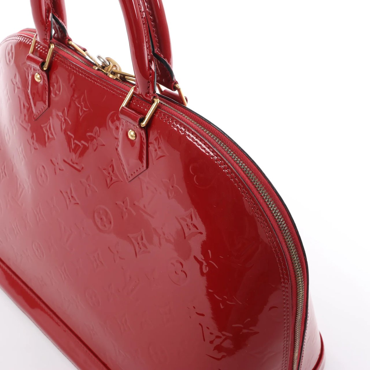 Louis Vuitton Louis Vuitton Alma GM Vernis Leather Handbag in Red M93596 Rood
