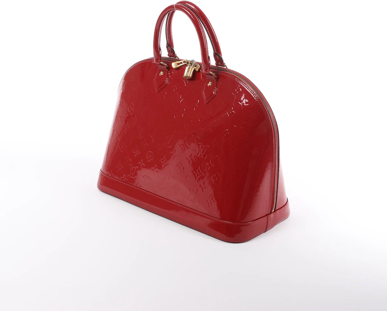 Louis Vuitton Louis Vuitton Alma GM Vernis Leather Handbag in Red M93596 Rood
