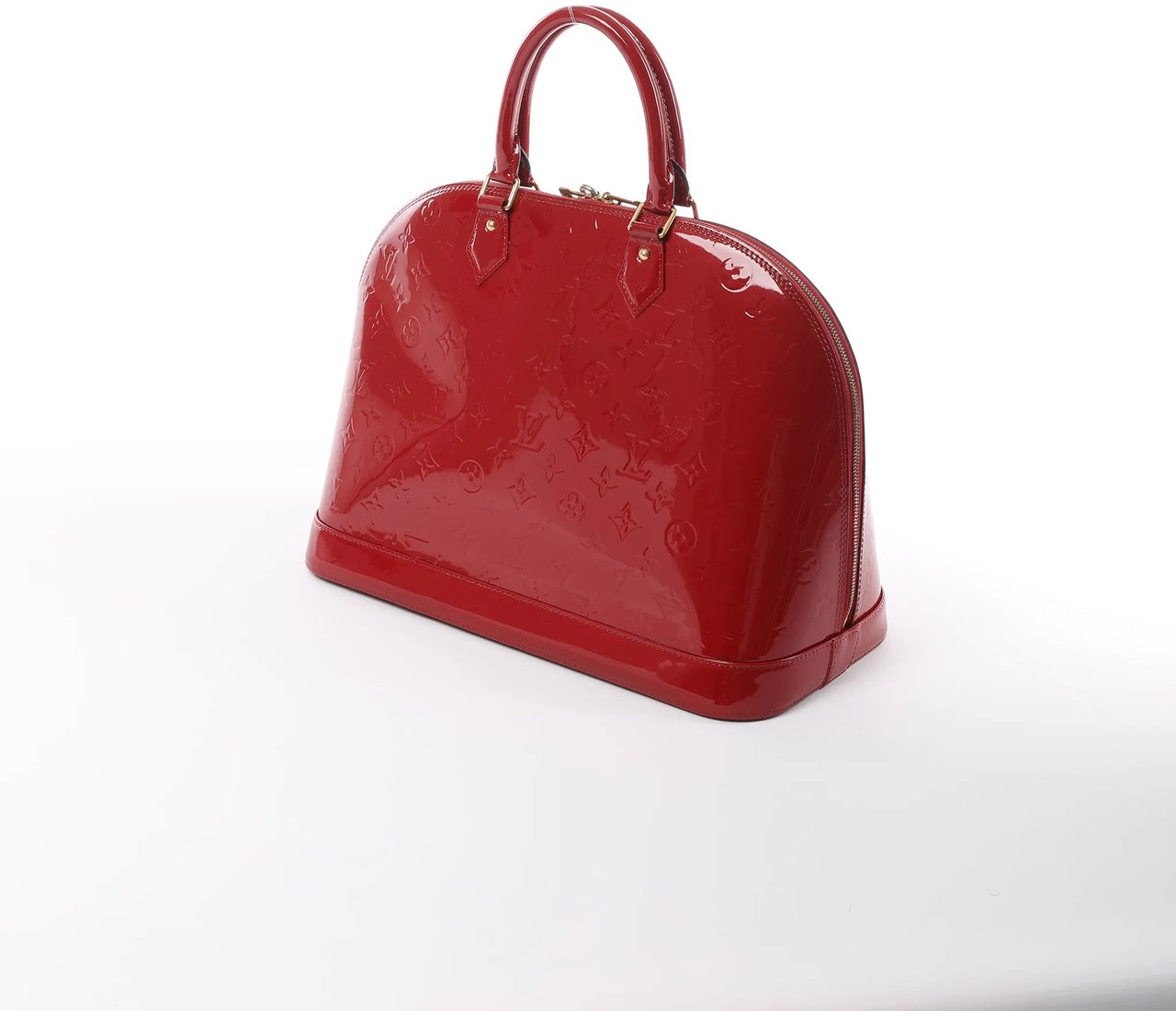 Louis Vuitton Louis Vuitton Alma GM Vernis Leather Handbag in Red M93596 Rood