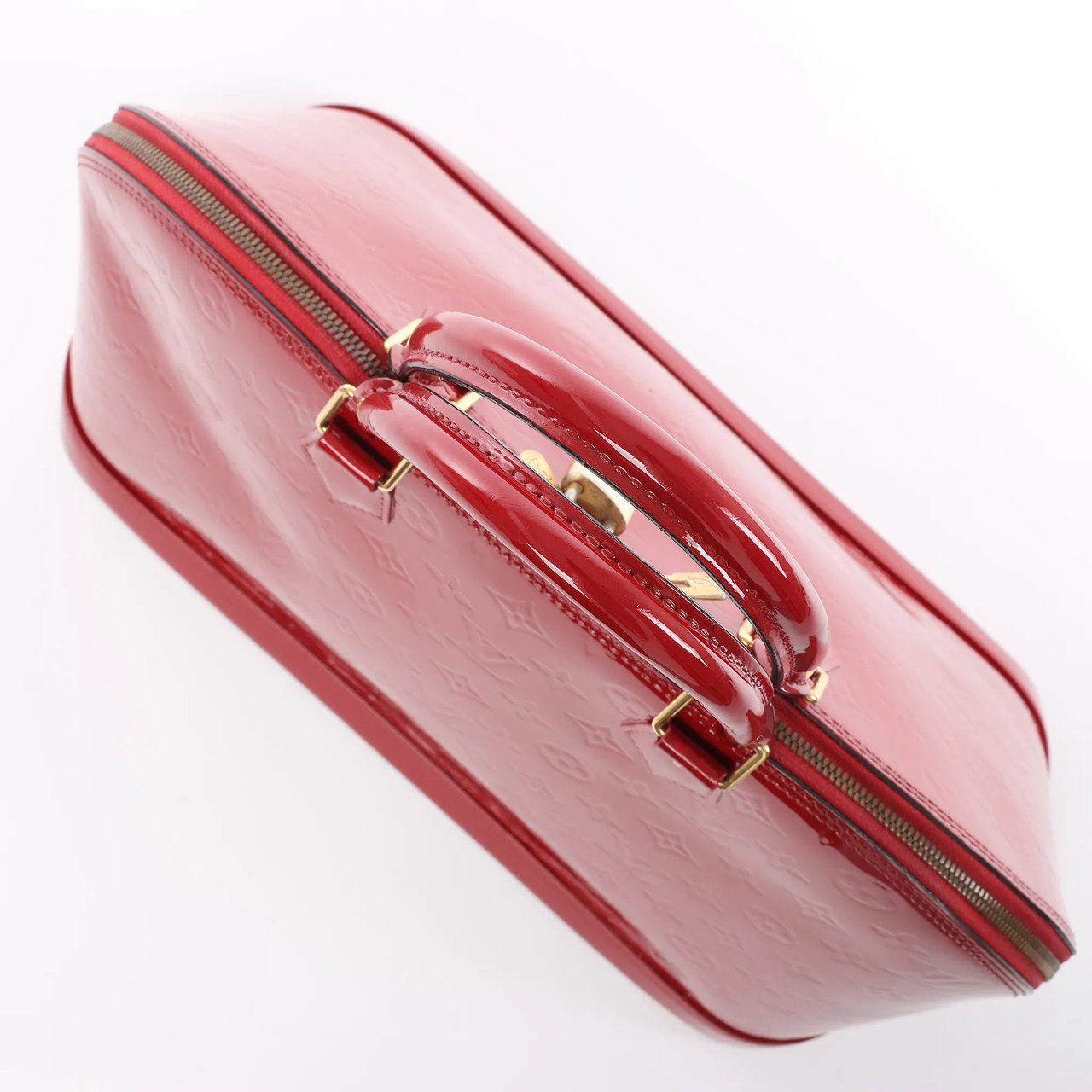 Louis Vuitton Louis Vuitton Alma GM Vernis Leather Handbag in Red M93596 Rood