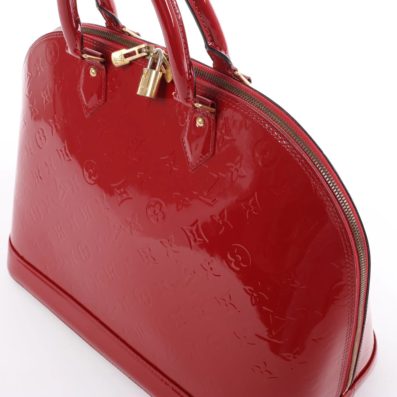Louis Vuitton Louis Vuitton Alma GM Vernis Leather Handbag in Red M93596 Rood