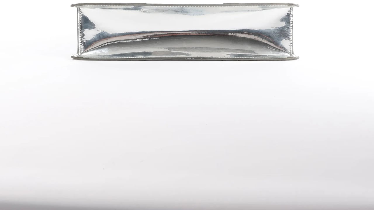 Louis Vuitton Louis Vuitton Sac Plat Limited Edition Monogram Mirror Handbag in Silver M45884 Zilver