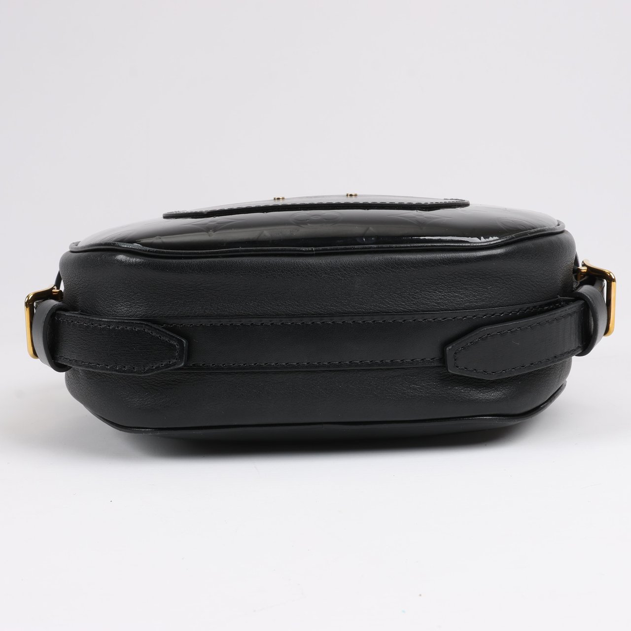 Louis Vuitton Louis Vuitton Boite Chapeau Souple Vernis Leather Crossbody Bag in Black M53999 Zwart