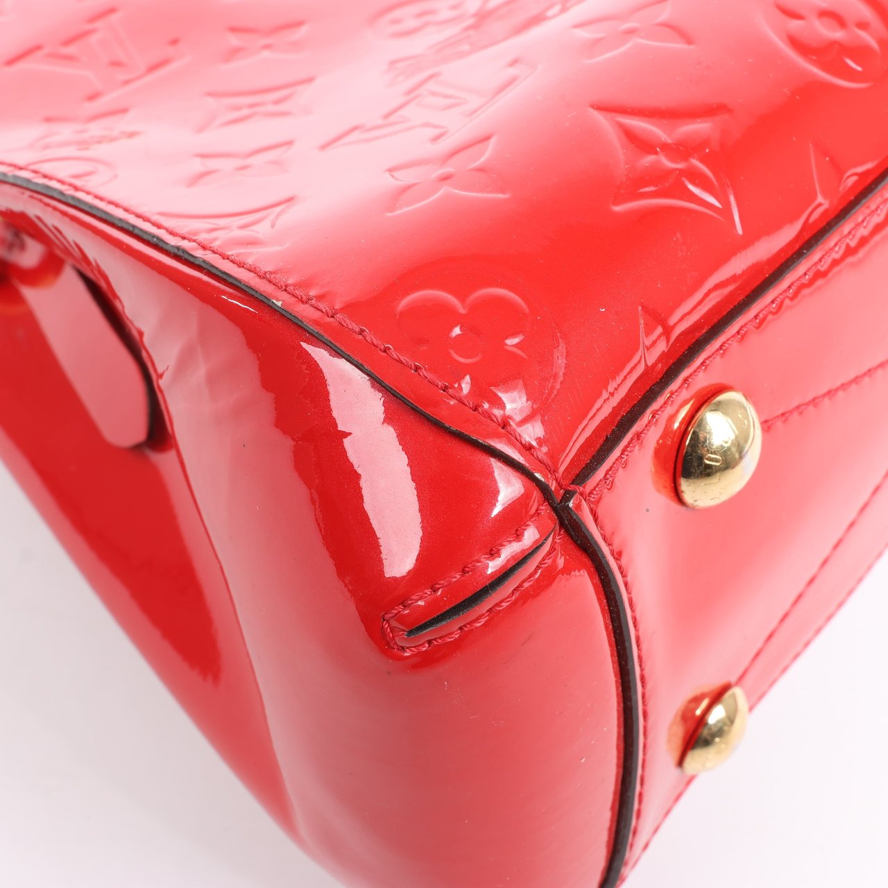Louis Vuitton Louis Vuitton Vernis Montaigne BB Handbag in Red M50170 Rood