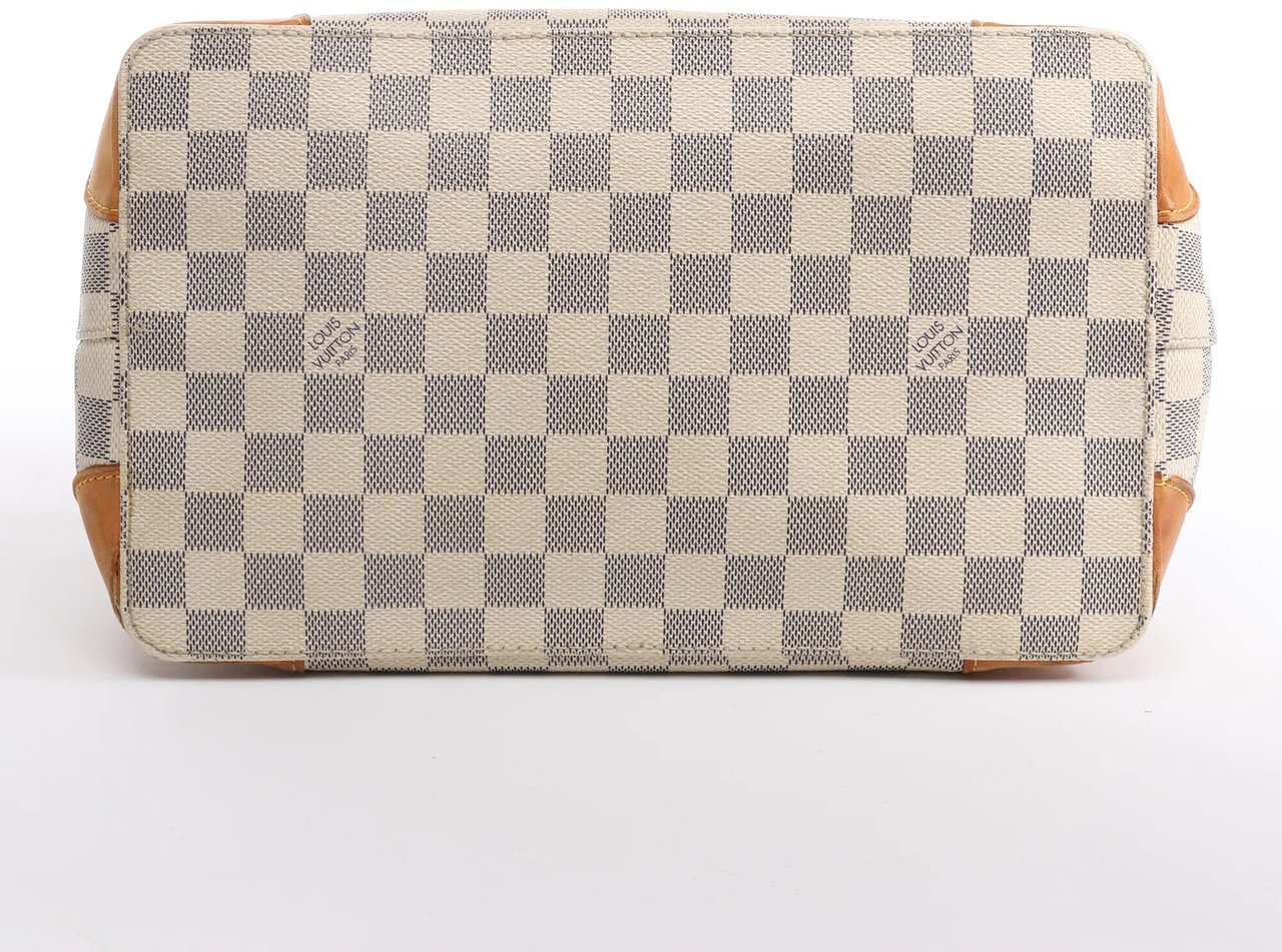 Louis Vuitton Louis Vuitton Hampstead PM Damier Azur Handbag in Beige N51207 Divers