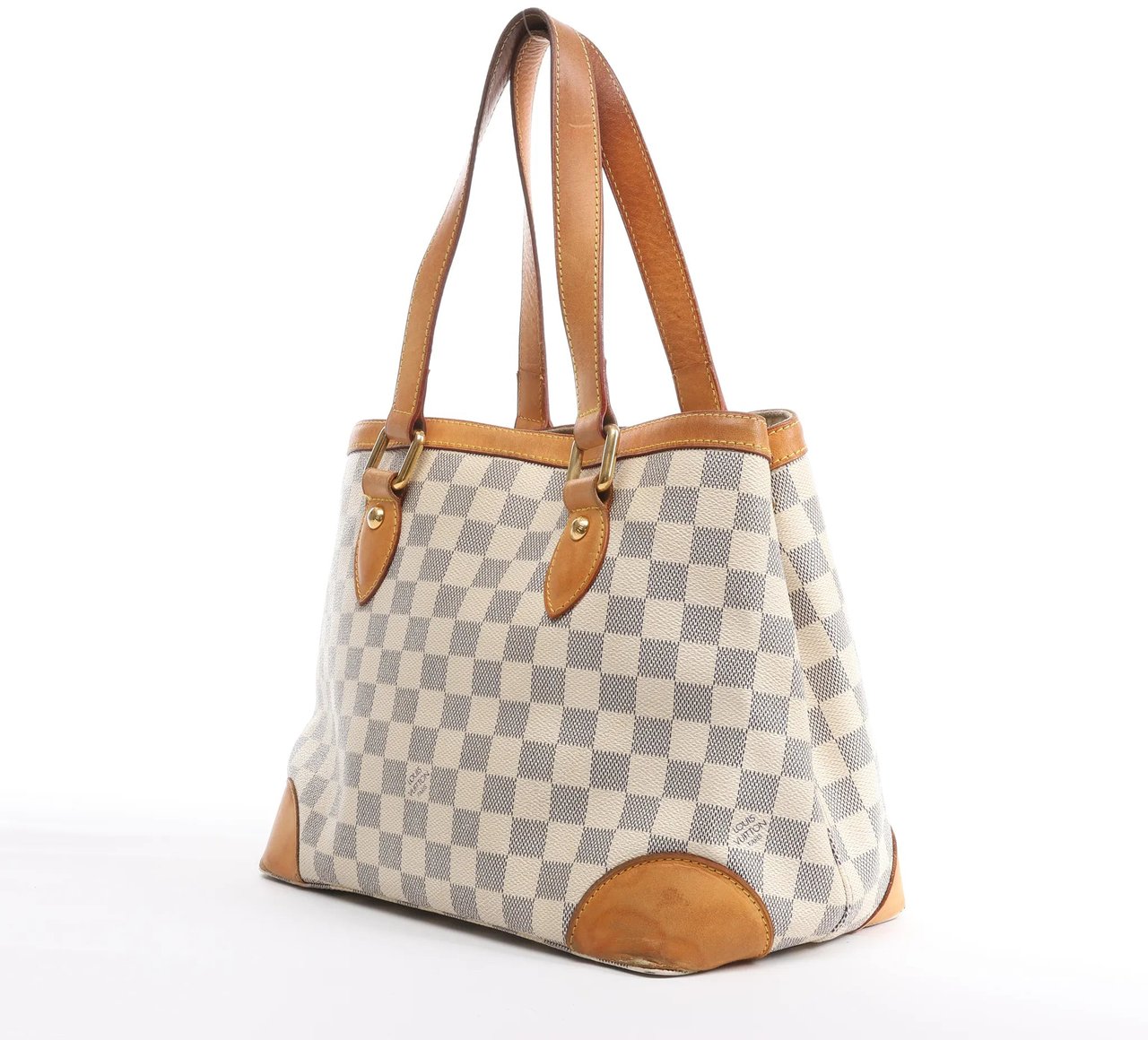 Louis Vuitton Louis Vuitton Hampstead PM Damier Azur Handbag in Beige N51207 Divers
