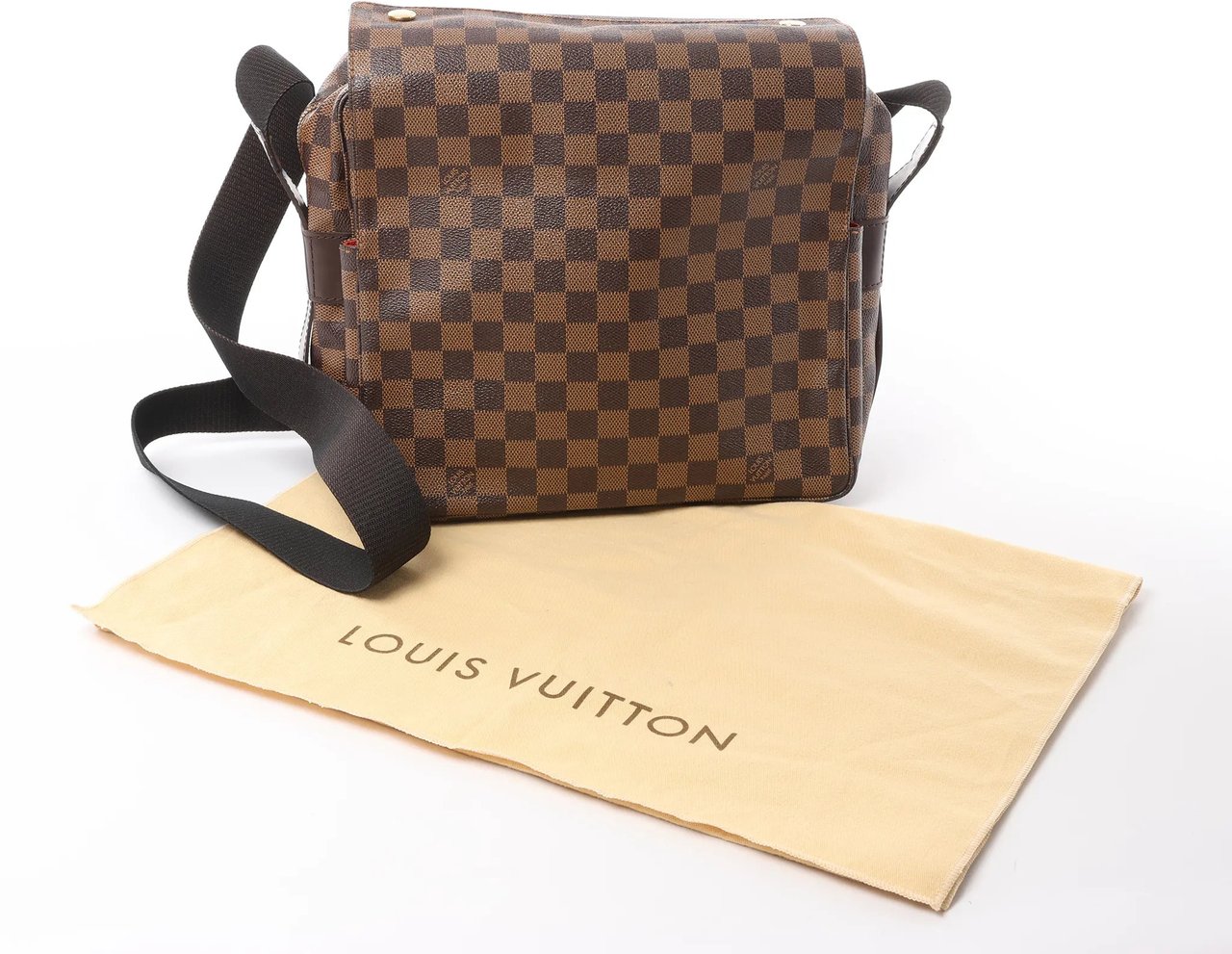 Louis Vuitton Louis Vuitton Naviglio Damier Ebene Shoulder Bag in Brown N45255 Bruin