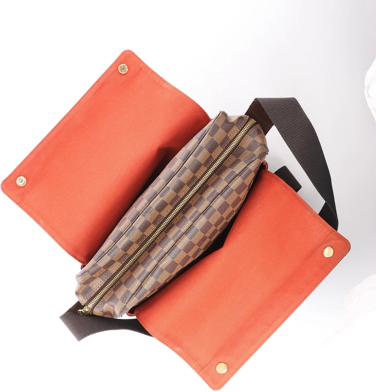 Louis Vuitton Louis Vuitton Naviglio Damier Ebene Shoulder Bag in Brown N45255 Bruin