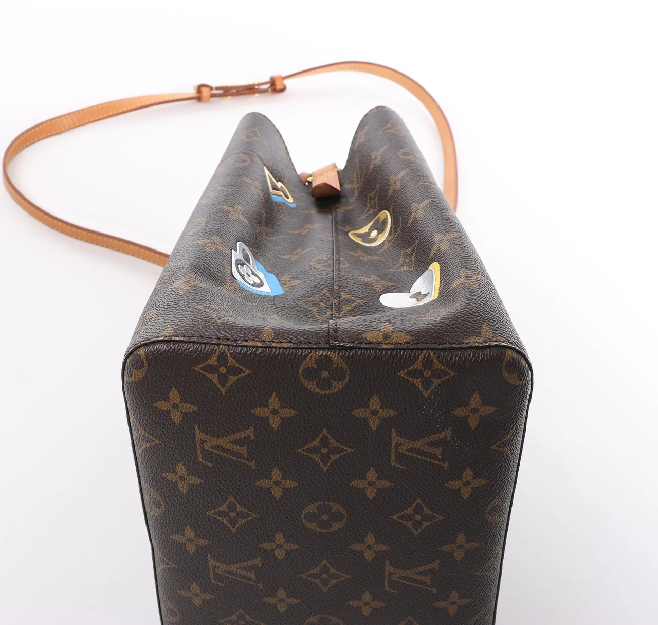 Louis Vuitton Louis Vuitton Neonoe Monogram LOVE LOCK Shoulder Bag in Brown M44369 Bruin