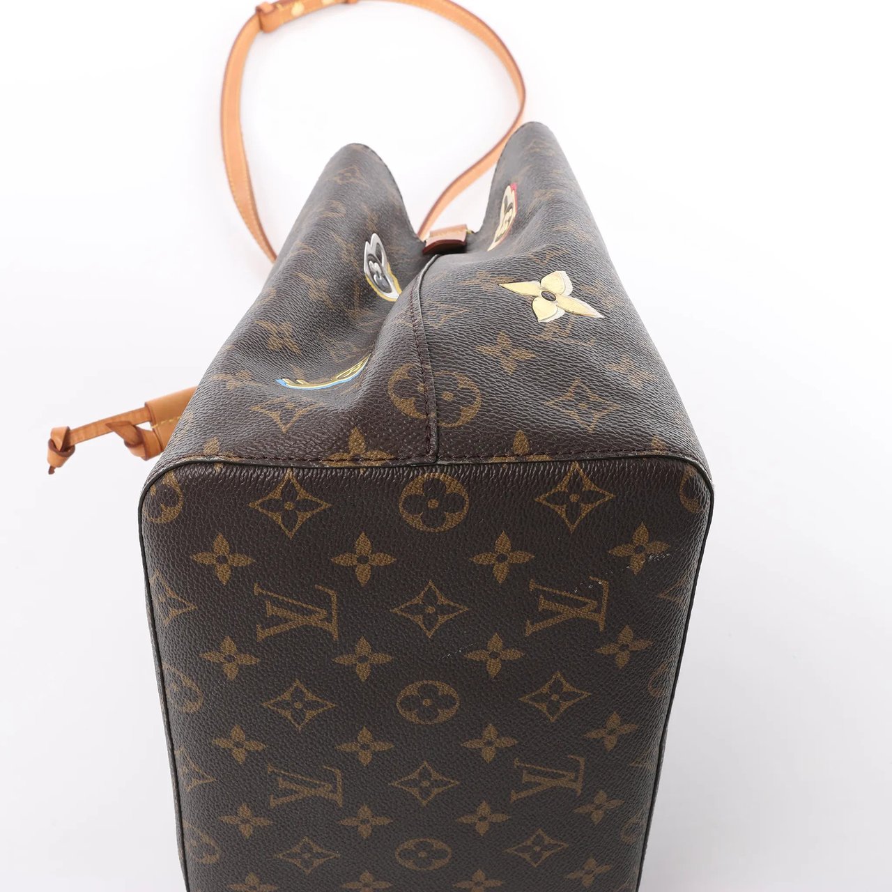Louis Vuitton Louis Vuitton Neonoe Monogram LOVE LOCK Shoulder Bag in Brown M44369 Bruin