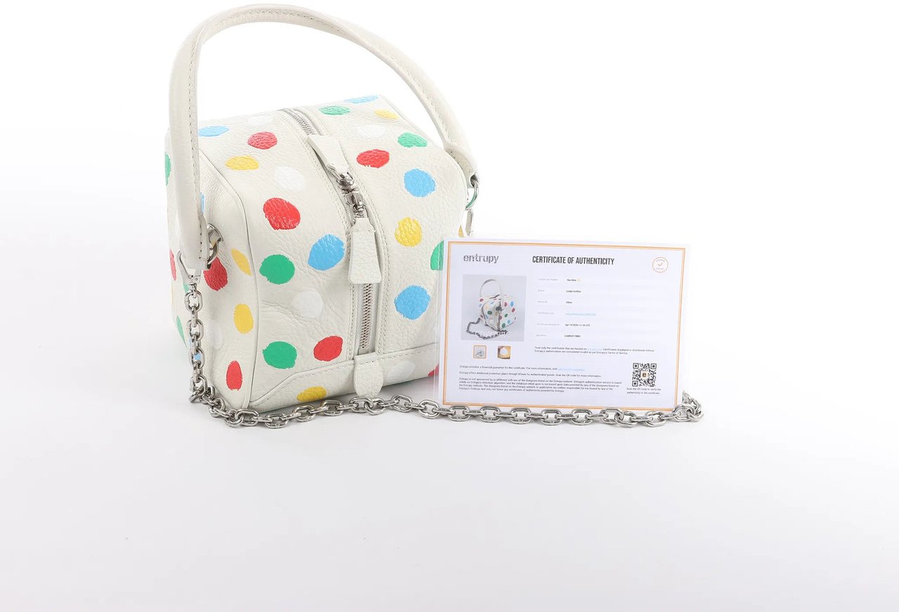 Louis Vuitton Louis Vuitton x Yayoi Kusama Square Bag Leather Handbag in White Wit