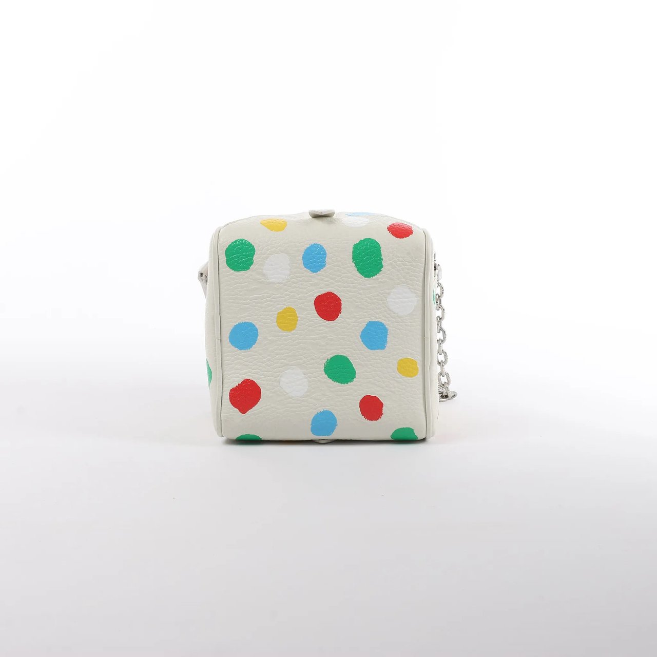 Louis Vuitton Louis Vuitton x Yayoi Kusama Square Bag Leather Handbag in White Wit