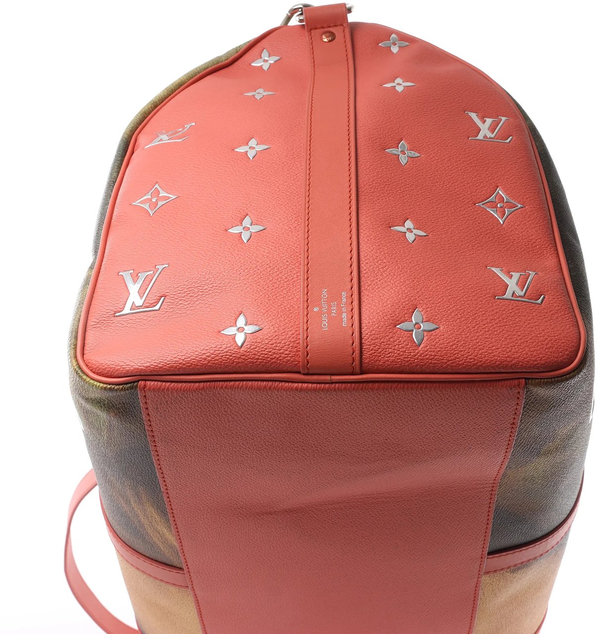 Louis Vuitton Keepall 50 Masters Collection Travel Bag in Pink x Green M43377 Divers