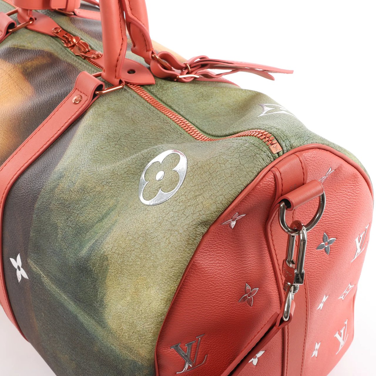 Louis Vuitton Keepall 50 Masters Collection Travel Bag in Pink x Green M43377 Divers
