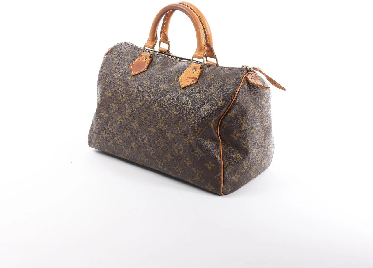 Louis Vuitton Speedy 30 Monogram Canvas Handbag in Brown M41526 Bruin