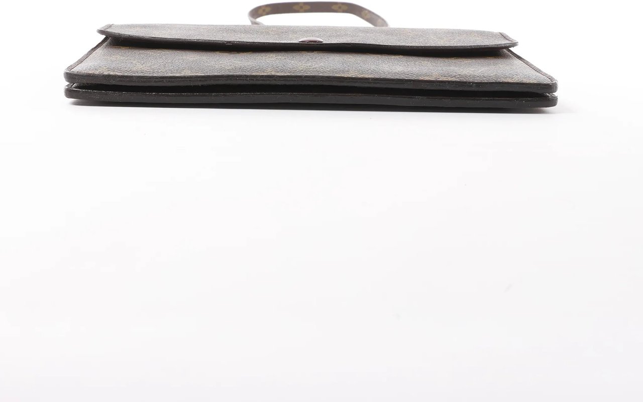 Louis Vuitton Louis Vuitton Double Lava Monogram Canvas Crossbody Bag in Brown M51815 Bruin