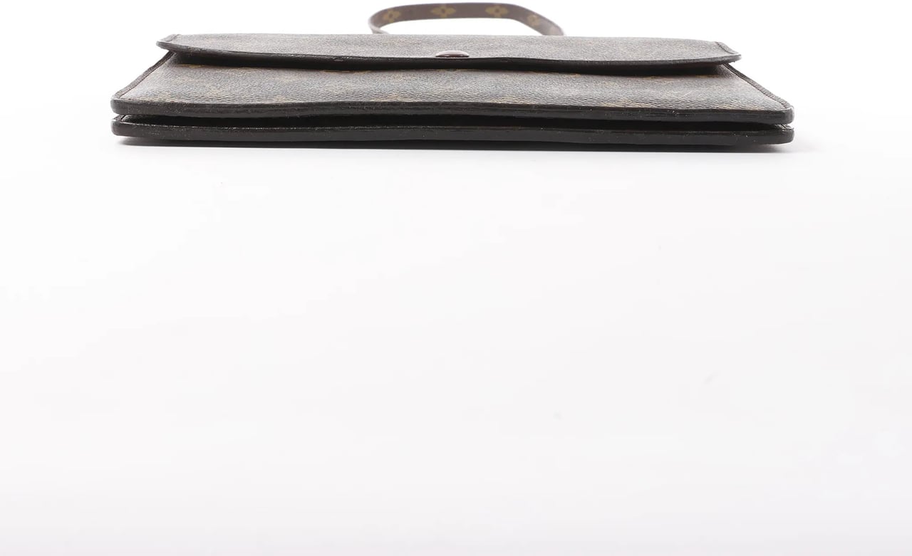 Louis Vuitton Louis Vuitton Double Lava Monogram Canvas Crossbody Bag in Brown M51815 Bruin