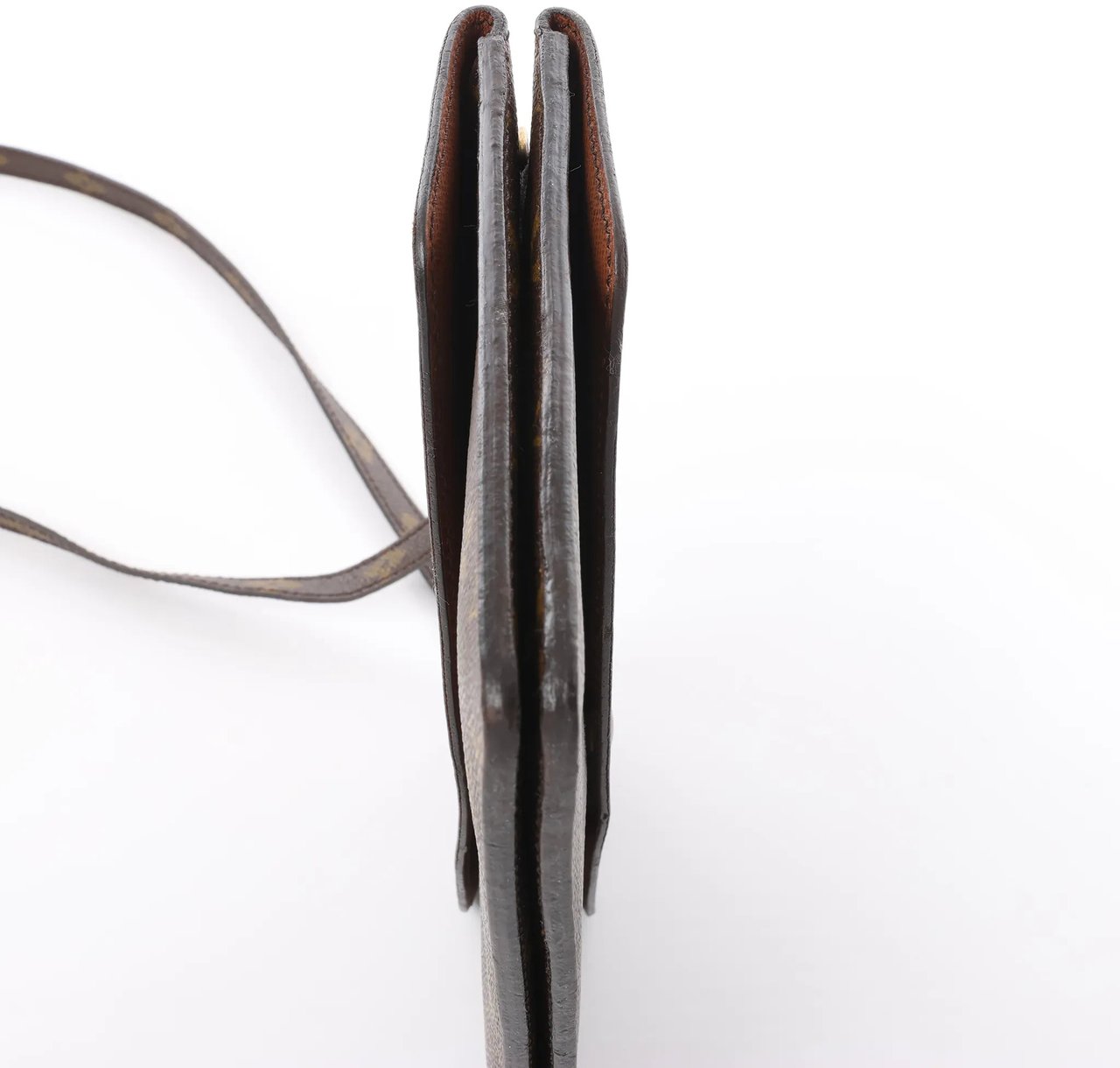 Louis Vuitton Louis Vuitton Double Lava Monogram Canvas Crossbody Bag in Brown M51815 Bruin