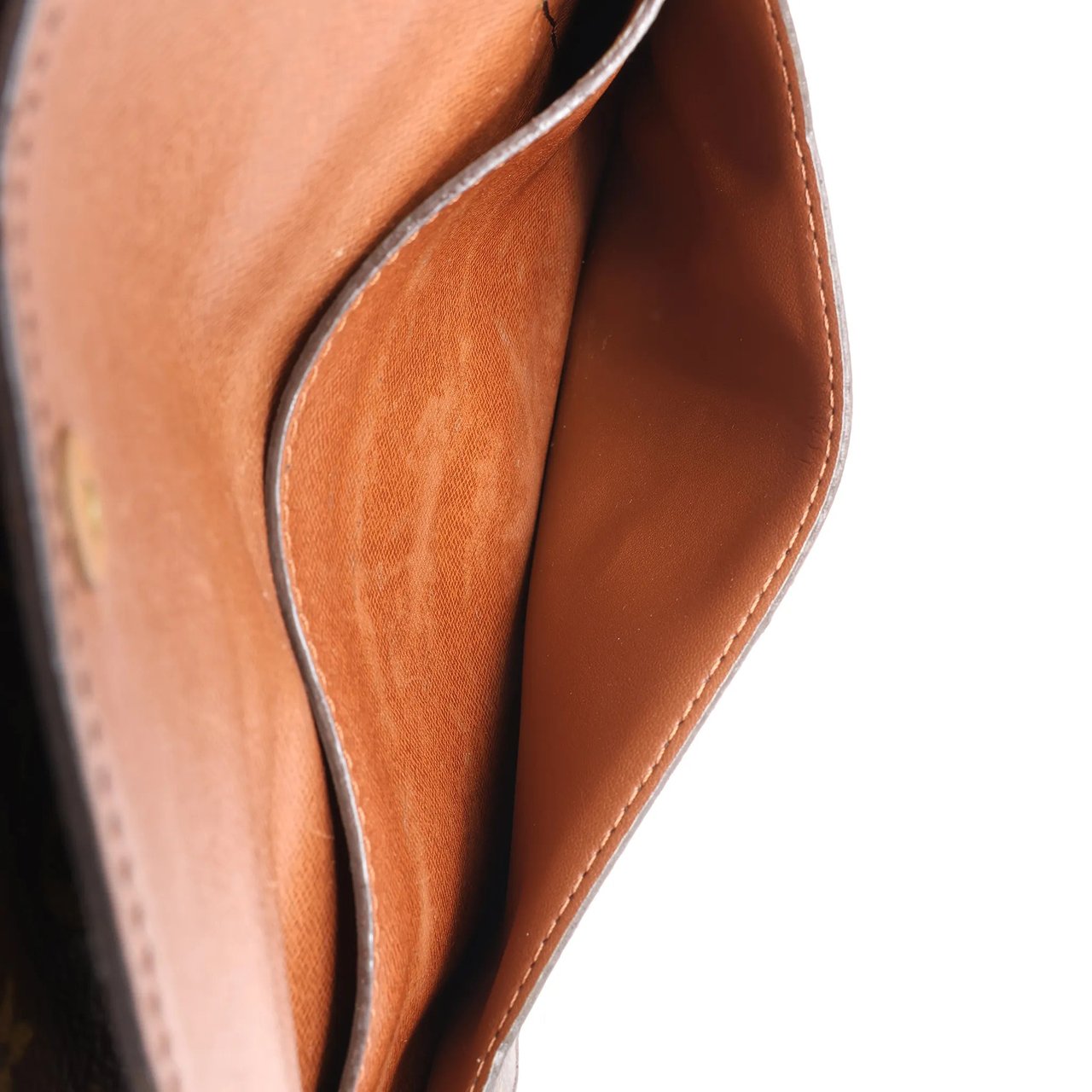 Louis Vuitton Louis Vuitton Double Lava Monogram Canvas Crossbody Bag in Brown M51815 Bruin