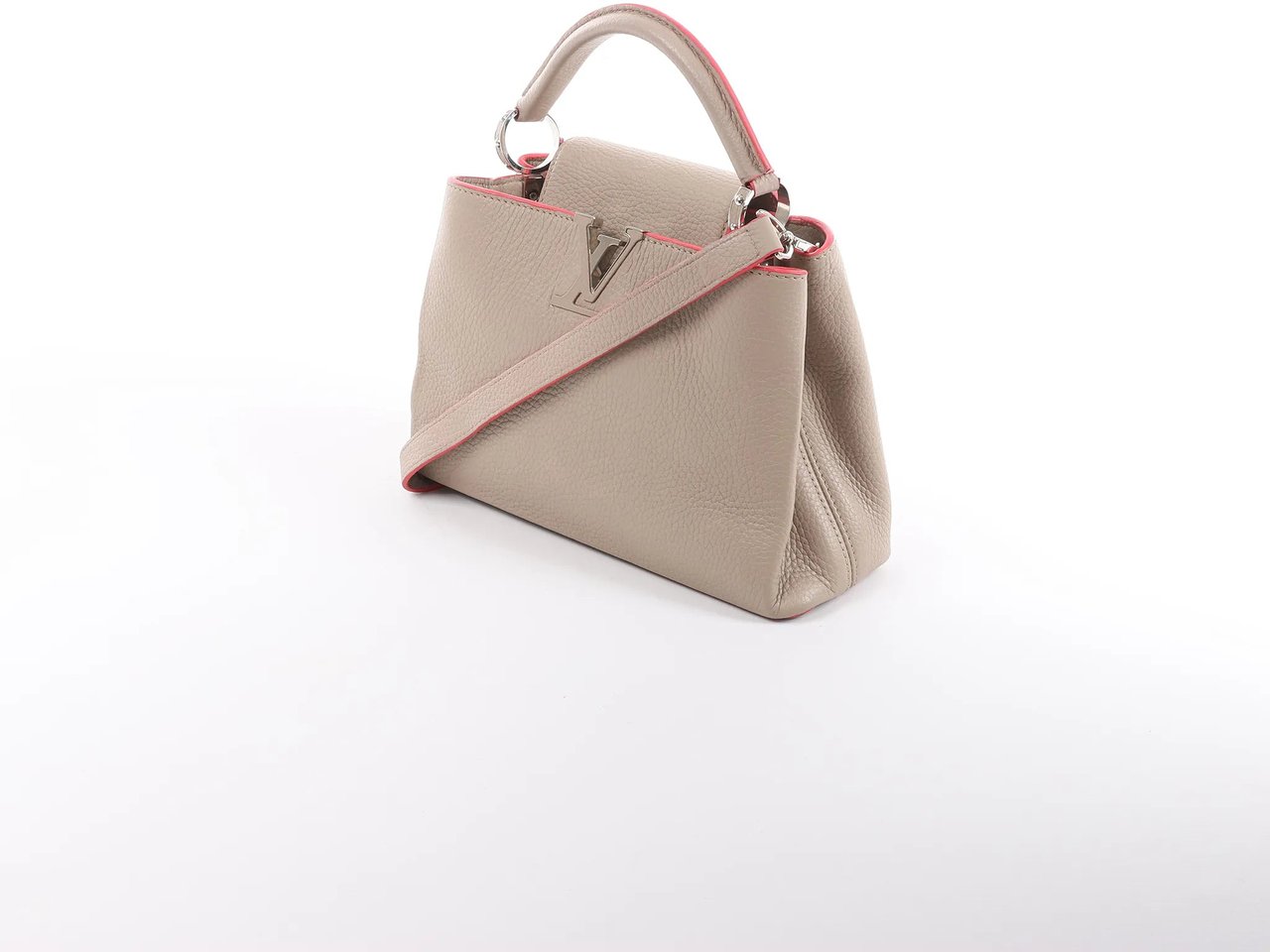 Louis Vuitton Louis Vuitton Capucines BB Parnassea Leather 2Way Handbag in Beige M94688 Beige