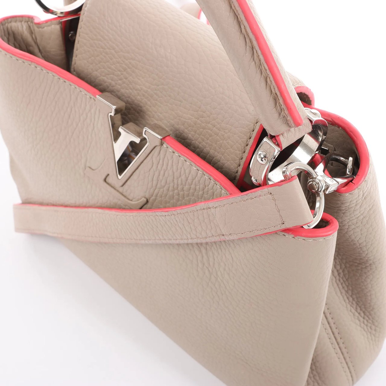 Louis Vuitton Louis Vuitton Capucines BB Parnassea Leather 2Way Handbag in Beige M94688 Beige